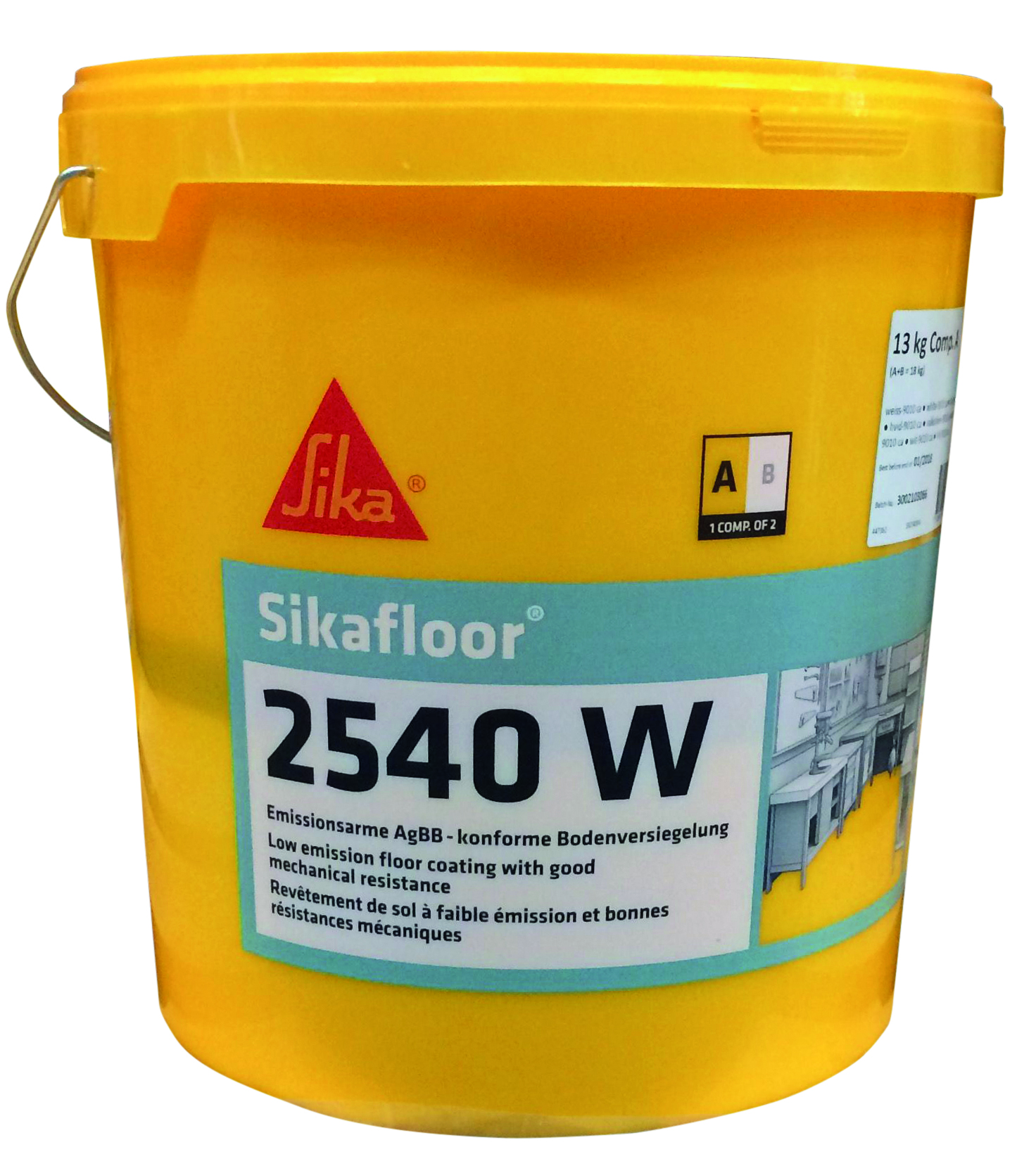 925329010 SIKAFLOOR -2540W RAL7037 SET VAN 18 KG 2-COMPONENTEN EPOXYCOATING
